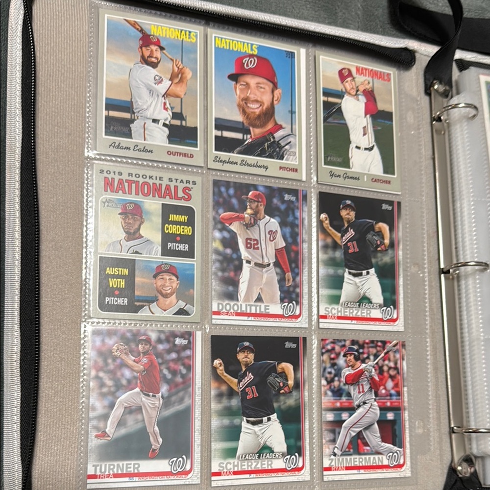 Washington Nationals Baseball Card Collection